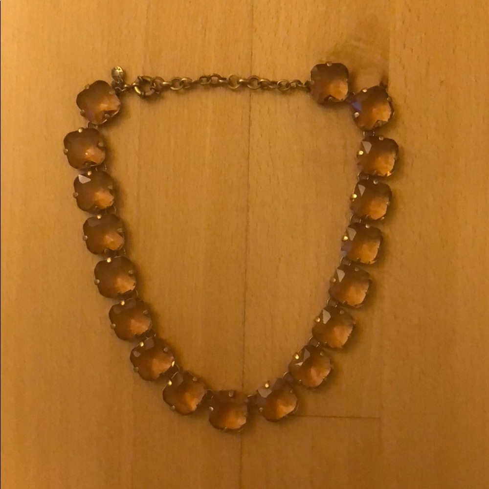 J Crew Crystal Necklace 18” - Used Once!